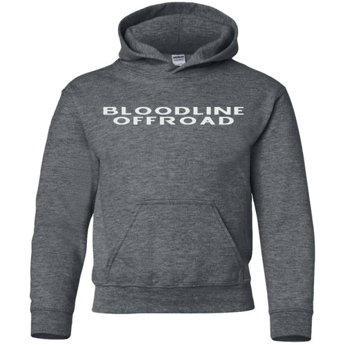 Bloodline Offroad white logo G185B Gildan Youth Pullover Hoodie