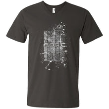 AORC Vertical white 2-sided print 982 Men's Printed V-Neck T-Shirt