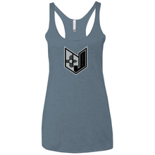 Wicked Jeeps NM Blk & Grey NL6733 Next Level Ladies' Triblend Racerback Tank