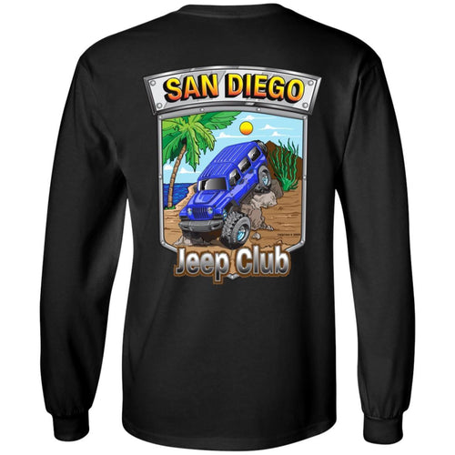 San Diego jeep club 2-sided print 2-sided print G240 Gildan LS Ultra Cotton T-Shirt