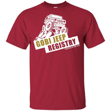 Gobi Jeep Registry white logo G200B Gildan Youth Ultra Cotton T-Shirt