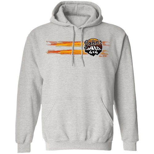 John's 4x4 tread print logo 2-sided print G185 Pullover Hoodie 8 oz.