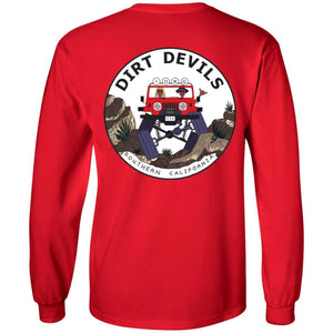 Dirt Devils Jeep Club 2-sided print G240 LS Ultra Cotton T-Shirt