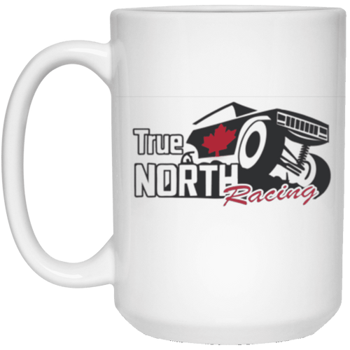 True North Racing dye sublimation 21504 15 oz. White Mug