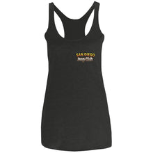 San Diego jeep club 2-sided print L6733 Next Level Ladies' Triblend Racerback Tank