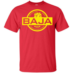 BAJA yellow logo G200B Gildan Youth Ultra Cotton T-Shirt