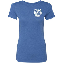 Work Hard Wheel Harder 2-sided print NL6710 Ladies' Triblend T-Shirt