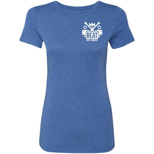 Work Hard Wheel Harder 2-sided print NL6710 Ladies' Triblend T-Shirt