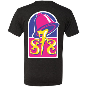 S7S white logo Taco 2-sided print NL6010 Men's Triblend T-Shirt