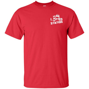 Lifted Station white logo G200 Gildan Ultra Cotton T-Shirt