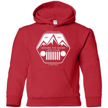 ASJC white logo G185B Gildan Youth Pullover Hoodie
