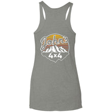 John's 4x4 2-sided print NL6733 Next Level Ladies' Triblend Racerback Tank