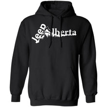 Jeep Alberta white logo G185 Gildan Pullover Hoodie 8 oz.