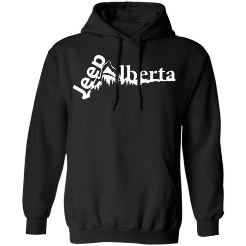 Jeep Alberta white logo G185 Gildan Pullover Hoodie 8 oz.