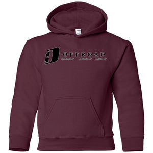 D3 Offroad white border G185B Gildan Youth Pullover Hoodie