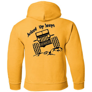 Juiced Up Jeeps G185B Gildan Youth Pullover Hoodie
