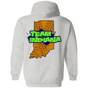 B&B Motorsports 2-sided print (Team Indiana back) G185 Gildan Pullover Hoodie 8 oz.