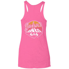John's 4x4 2-sided print NL6733 Next Level Ladies' Triblend Racerback Tank
