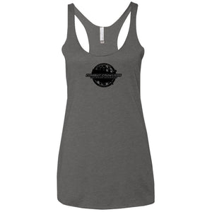 CCVOA black logo NL6733 Next Level Ladies' Triblend Racerback Tank