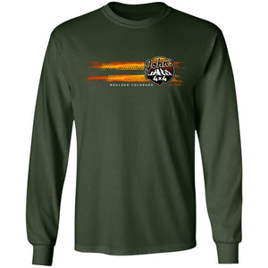 John's 4x4 tread print logo 2-sided print G240 LS Ultra Cotton T-Shirt