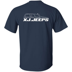 XJ Jeeps 2-sided print G500B Gildan Youth 5.3 oz 100% Cotton T-Shirt