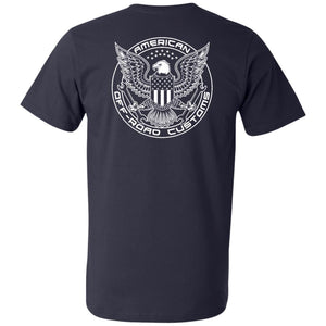 AORC Vertical white 2-sided print 982 Men's Printed V-Neck T-Shirt
