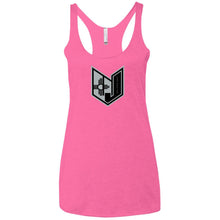 Wicked Jeeps NM Blk & Grey NL6733 Next Level Ladies' Triblend Racerback Tank
