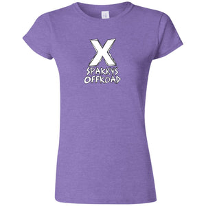 Sparky's Offroad white logo G640L Gildan Softstyle Ladies' T-Shirt