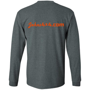 John's 4x4 tread print logo 2-sided print G240 LS Ultra Cotton T-Shirt