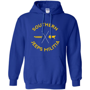 Southern Jeeps Militia G185 Gildan Pullover Hoodie 8 oz.