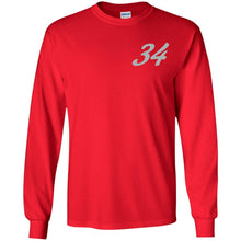 Yeti Motorsports logo 2-sided print G240B Gildan Youth LS T-Shirt