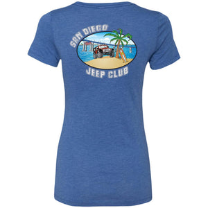 SDJC 2-sided print NL6710 Ladies' Fitted Triblend T-Shirt