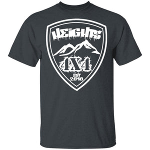 Heights 4x4 crest white logo G500 Gildan 5.3 oz. T-Shirt
