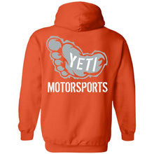 Yeti Motorsports logo 2-sided print G185 Gildan Pullover Hoodie 8 oz.