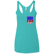 American Off-Road 2-sided print NL6733 Next Level Ladies' Triblend Racerback Tank