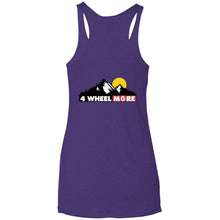 4 Wheel More 2-sided print NL6733 Next Level Ladies' Triblend Racerback Tank