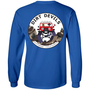 Dirt Devils Jeep Club 2-sided print G240 LS Ultra Cotton T-Shirt