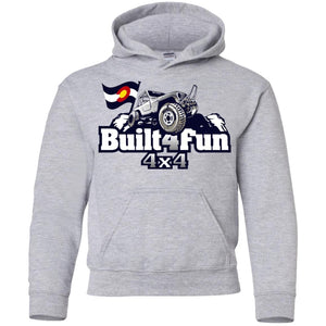Built4Fun grey G185B Gildan Youth Pullover Hoodie