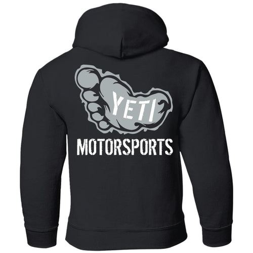 Yeti Motorsports logo 2-sided print G185B Gildan Youth Pullover Hoodie