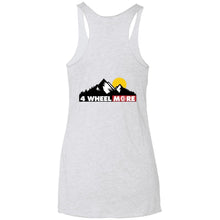 4 Wheel More 2-sided print NL6733 Next Level Ladies' Triblend Racerback Tank