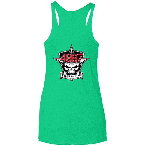 Tyler Racing 2-sided print NL6733 Next Level Ladies' Triblend Racerback Tank