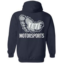 Yeti Motorsports logo 2-sided print G185 Gildan Pullover Hoodie 8 oz.