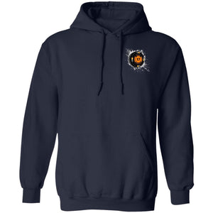Black 17 2-sided print G185 Gildan Pullover Hoodie 8 oz.