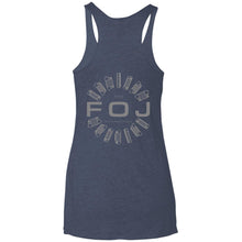 FOJ 2-sided print NL6733 Next Level Ladies' Triblend Racerback Tank