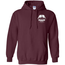 ASJC 2-sided print with Freedom flag on back G185 Gildan Pullover Hoodie 8 oz.