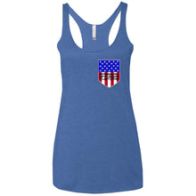 American Off-Road 2-sided print NL6733 Next Level Ladies' Triblend Racerback Tank