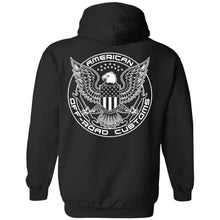 AORC Vertical white 2-sided print G185 Pullover Hoodie 8 oz.