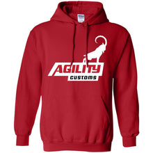 Agility Customs white logo G185 Gildan Pullover Hoodie 8 oz.