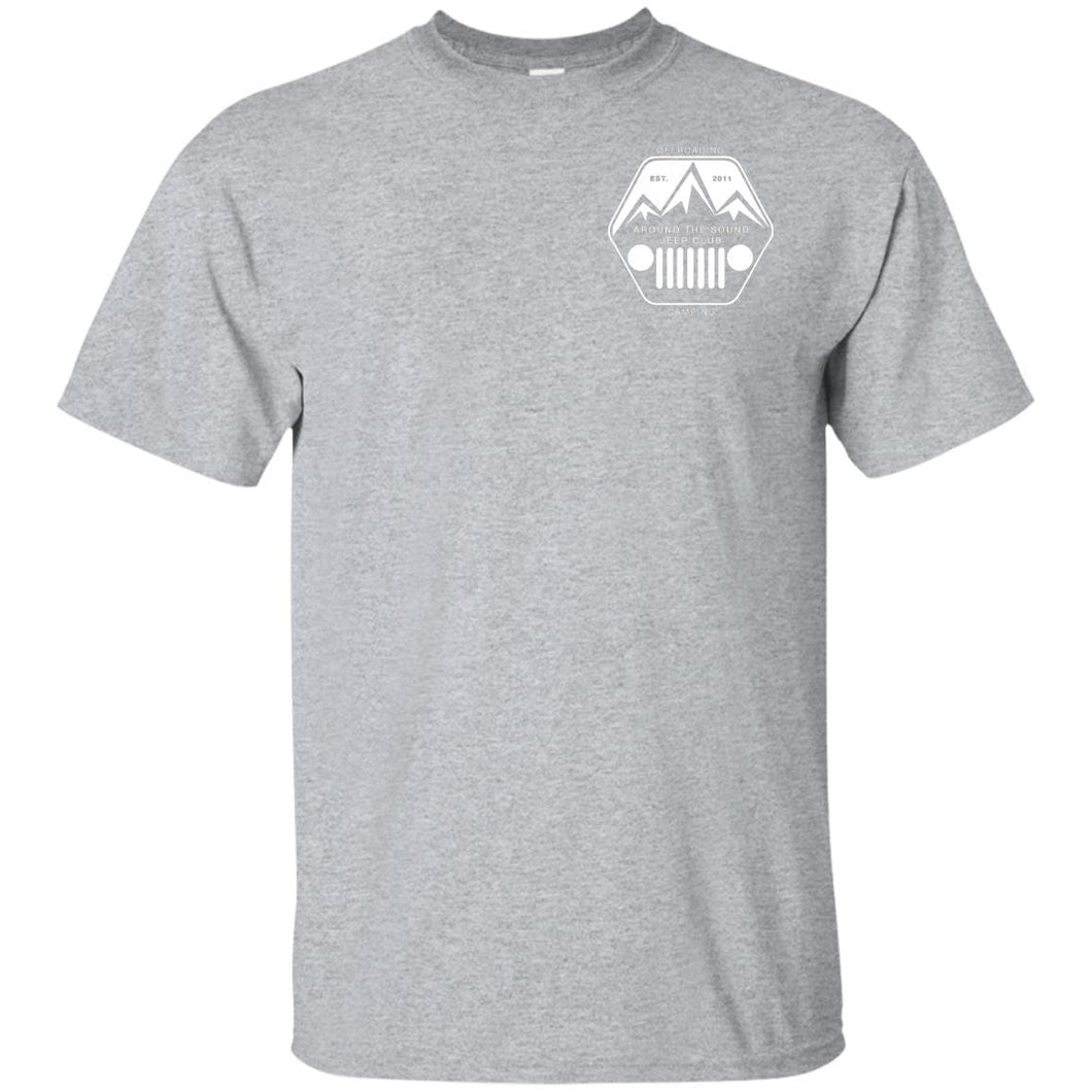 ASJC 2-sided print with Freedom flag on back G200B Gildan Youth Ultra Cotton T-Shirt