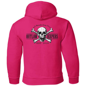 Outlaw Jeepers 2-sided print G185B Youth Pullover Hoodie